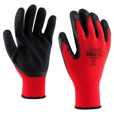 Rock Safety GLK+NP tenyérmártott, latex, piros kesztyű (8-as méret)