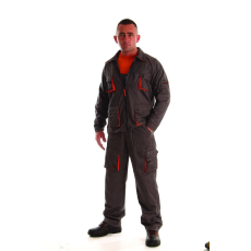 Rock Safety Védőkabát, szürke/narancssárga, több zsebbel - XL-es méret