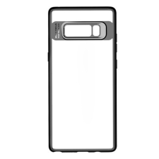 Rockphone ROCK műanyag telefonvédő (szilikon keret, ultravékony) FEKETE [Samsung Galaxy Note 8 (SM-N950F)] tok és táska