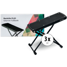 Rocktile 3 Darabos Szett Rocktile Gitár Lábtartók Fekete basszusgitár kiegészítő