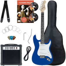 Rocktile Banger'S Pack Elektromos Gitár Szett 7 Darabos Kék gitár és basszusgitár