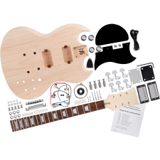 Rocktile Elektromos Gitár Dupla Vágott Stílusú Építőszett basszusgitár kiegészítő