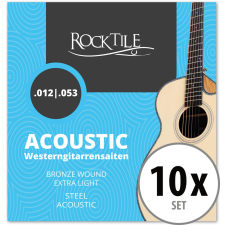 Rocktile Húrok Akusztikus Gitárhoz Light 10X Szett basszusgitár kiegészítő