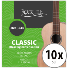 Rocktile Húrok Klasszikus Gitárhoz Super Light 10-Es Csomag basszusgitár kiegészítő