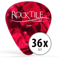 Rocktile Piros Barna Pengető 36-Os Csomag Vékony basszusgitár kiegészítő