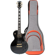 Rocktile Pro L-200Bk Deluxe E-Gitár Fekete Gigbag Szett gitár és basszusgitár