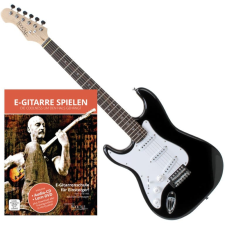 Rocktile Pro St3-Bk Lefty elektromos gitár Fekete + Gitáriskola gitár és basszusgitár