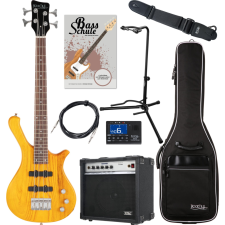 Rocktile Tb-4 Nhs Traveler Elektromos basszusgitár Természetes Mézfoltos Szuper Szett gitár és basszusgitár