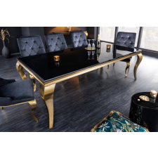 Rococo Design étkezőasztal Rococo 200 cm fekete / arany bútor