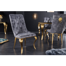 Rococo Design szék Rococo Levia fej szürke / arany bútor