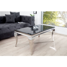Rococo Stílusos dohányzóasztal Rococo fekete / ezüst 100 cm bútor