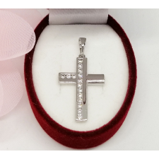Ródiumozott antiallergén medál, 36 mm medál