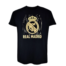 Rogers A Real Madrid címeres pólója - fekete-arany - M férfi póló