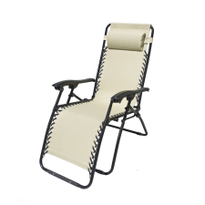 Rojaplast 2320 OXFORD fém összecsukható kerti/kemping/napozó szék - bézs kerti bútor