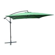  Rojaplast 8080 függő napernyő, hajtókarral - zöld - 270 x 270 cm - vízálló kerti bútor