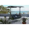Rojaplast ACAPULCO exkluzív polyrattan kerti hintaágy tetővel 1078