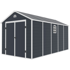  Rojaplast Ave "J" 8x15 műanyag kerti ház, tároló, sötétszürke kerti tárolás