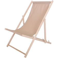 Rojaplast BAHAMA POLYESTER Kerti nyugágy, natúr fa, bézs kerti bútor