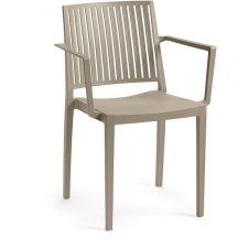 Rojaplast BARS ARMCHAIR Kerti szék, taupe kerti bútor