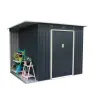  Rojaplast Chester "A" fém kerti ház, tároló szürke - 257 x 142 x 184 cm