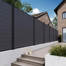  Rojaplast ELEMENT WPC kerítéspanel 180×180 cm végzárókkal – antracit kerti bútor