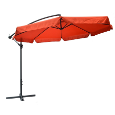 Rojaplast Exclusive Függő Napernyő Hajtókarral, Terrakotta – Ø 300 Cm () kerti bútor