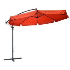 Rojaplast Exclusive függő napernyő hajtókarral, terrakotta - ø 300 cm kerti bútor