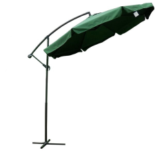 Rojaplast EXCLUSIVE Oldalkaros napernyő + talp, zöld kerti bútor