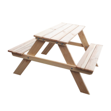  ROJAPLAST PIKNIK fenyőfából készült kerti bútor garnitúra gyerekeknek - natúr kerti bútor