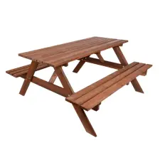 Rojaplast Piknikasztal - Fenyőfa - 180 cm kerti bútor