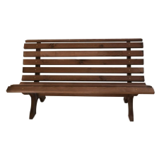 Rojaplast Retro fenyőfából készült kerti pad 150cm gesztenye színű (247150) (247150) kerti bútor