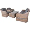 Rojaplast Richmond exkluzív polyrattan kerti bútor garnitúra (ötszemélyes)