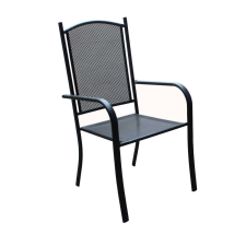 Rojaplast ROJAPLAST ZWMC-037 fém kerti szék, 61 x 56 x 101 cm - fekete (Méret: 61) kerti bútor