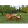  Rojaplast Tivoli fenyőfából készült kerti bútor szett, 2 paddal