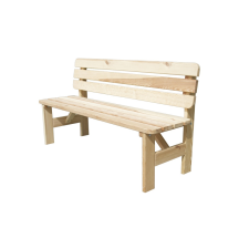 Rojaplast VIKING fenyőfából készült kerti pad, 150 cm - natúr 151/2 kerti bútor