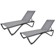 Rojaplast ZWL-515 Duo Napozóágy, szürke kerti bútor