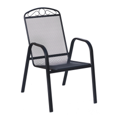  ROJAPLAST ZWMC-31 fém kerti szék, 56 x 69 x 93 cm - fekete kerti bútor