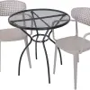 Rojaplast ZWMT-06 + AIRE ARMCHAIR kerti bútor szett, 1 asztal + 2 szék