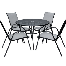 Rojaplast ZWMT-51 kerti asztal 1 + 4 kerti szék szett, XT1012C kerti bútor