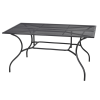 Rojaplast ZWMT-83 fém kerti asztal, 150 x 90 x 72 cm - fekete 609/9