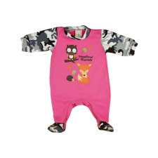  Rókás hosszú ujjú belül bolyhos rugdalózó rugdalózó