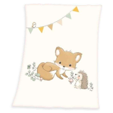  Rókás-sünis gyerekpléd babaágynemű, babapléd