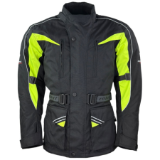 ROLEFF Kodra motoros kabát fekete-fluo sárga motoros kabát