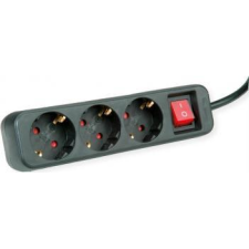 ROLINE 19.07.1068 Elosztó kapcsolóval Fekete Védőérintkezős 1 db (19.07.1068) villanyszerelés