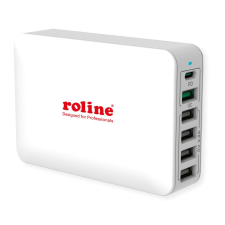 ROLINE 19.11.1055-10 USB-C / 5x USB-A Hálózati töltő - Fehér (60W) mobiltelefon kellék