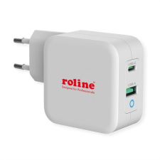 ROLINE 1x USB3.0 Type-A + 1x USB Type-C fali töltő 65W fehér (19.11.1041-10) mobiltelefon kellék