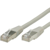 ROLINE 21.15.0837 RJ45 Hálózati kábel, patchkábel CAT 6 S/FTP 7.00 m Szürke Kettős árnyékolás 1 db (21.15.0837)