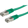 ROLINE 21.15.1343 RJ45 Hálózati kábel, patchkábel CAT 6 S/FTP 2.00 m Zöld Kettős árnyékolás 1 db (21.15.1343)