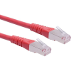ROLINE 21.15.1401 RJ45 Hálózati kábel, patchkábel CAT 6 S/FTP 20.00 m Piros (átlátszó) Kettős árnyékolás 1 db ( )