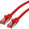 ROLINE 21.15.2613 RJ45 Hálózati kábel, patchkábel CAT 6 S/FTP 3.00 m Piros (átlátszó) Kettős árnyékolás, Halogénmentes, Lángálló 1 db ( )